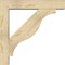 Ekena Millwork Funston Block Rough Sawn Bracket w/ Offset Brace, Douglas Fir, 6"W x 30"D x 30"H BKT0604X30X30FST05RDF - alternate 2